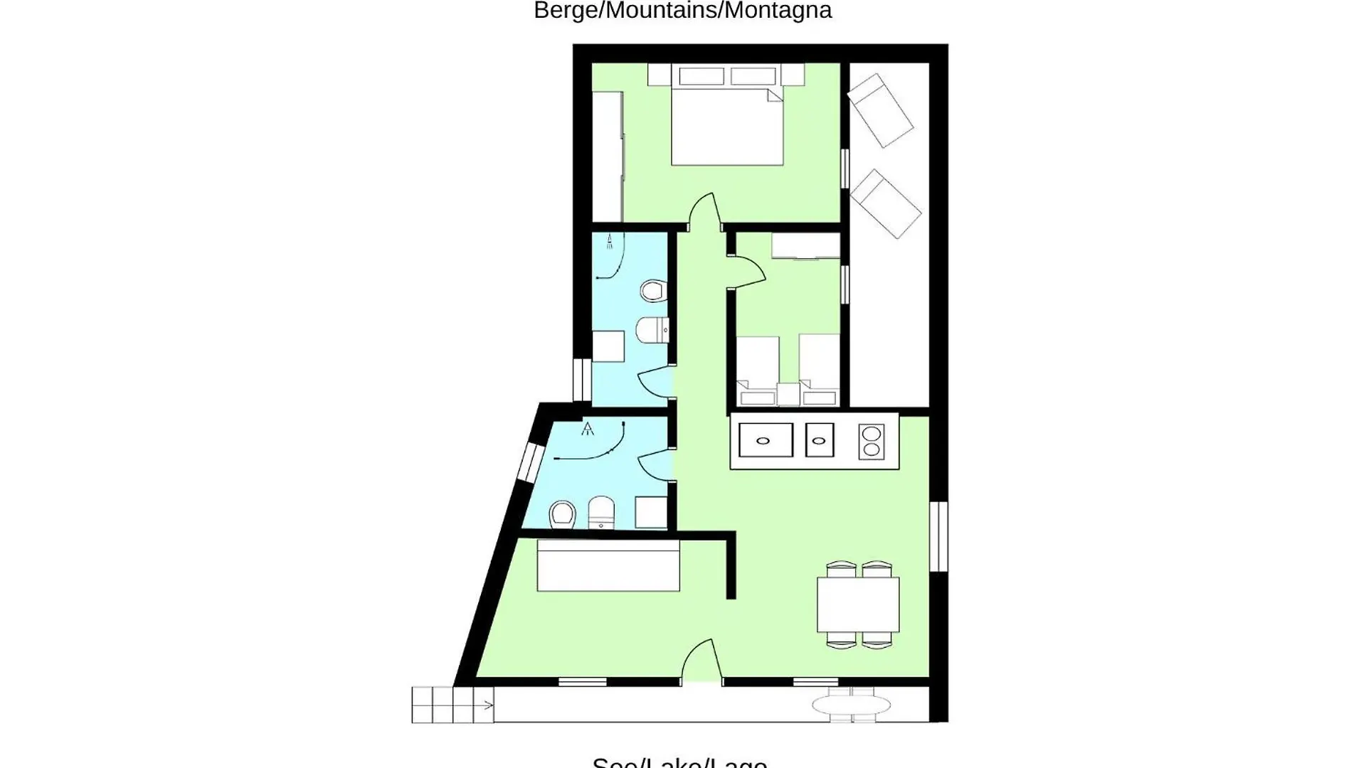 Apartment Giardino Di Maria - Tulipano Panoramawohnung Vercana